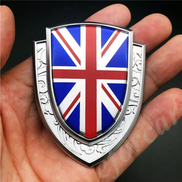 3D Metal UK Britain Flag Union Jack Car Trunk Rear Emblem Badge Decal Sticker