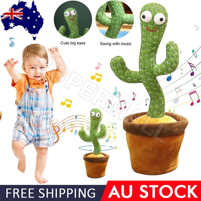 Dancing Cactus Plush Toy Electronic Shake with Songs Funny Kids Baby Toy Gift OZ