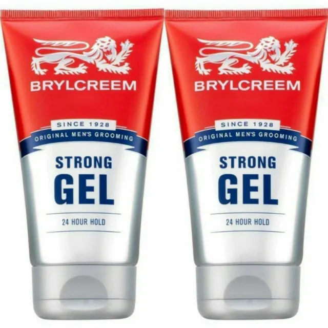 2 x Brylcreem Extreme Wet Look Hair Gel Ultimate Hold 150ml