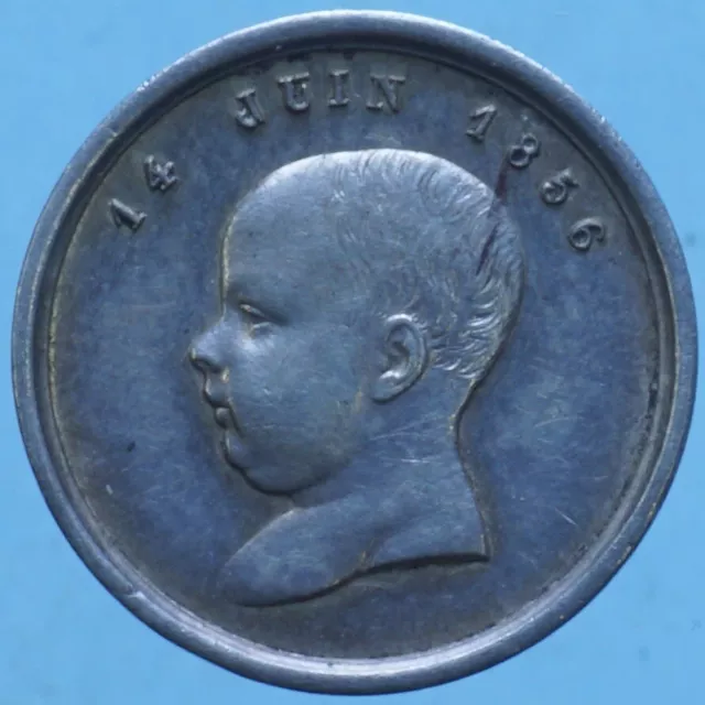 Francia Napoleone Iii Medaglia 1856 Battesimo Del Figlio Argento Numismatica