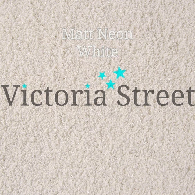 Victoria Street Glitter - Neon Matte Brilliant White - Fine 0.008" / 0.2mm Snow