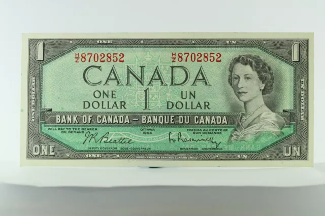 Canada 1954 Modified $1 Bill Beattie/Raminsky BC37b-i One Dollar Bank Note