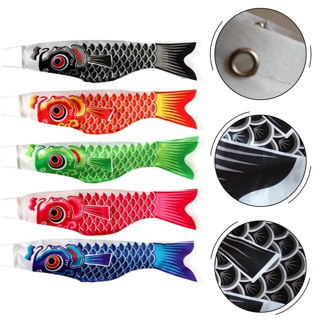 6 Pcs Cadeau Décoration Drapeau Carpe Suspendu Kite Poisson Japonais