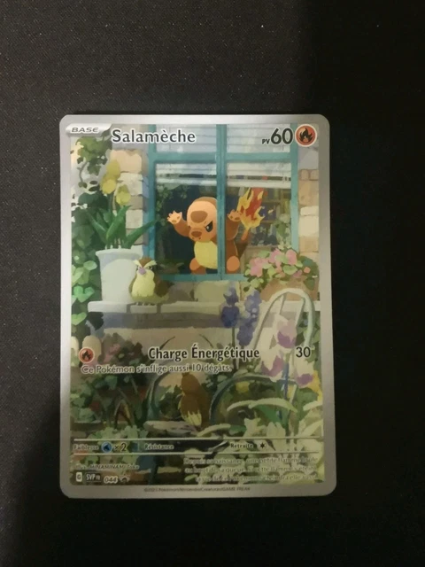 CARTE POKÉMON SALAMÈCHE SVP044 EV03 Flammes Obsidiennes FR Neuf EUR 5