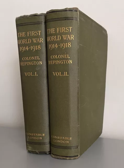 The First World War 1914-18 Colonel Repington 2 Vols. 1920 REDUCED