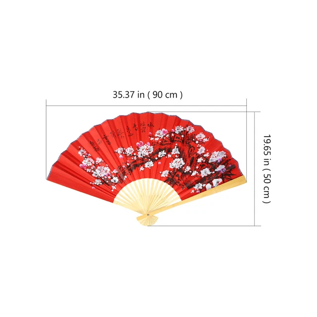 Chinoiserie Decor Headboard Decoration Photo Fan Decorative Fan 7