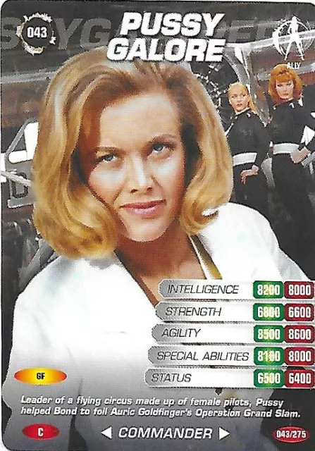 James Bond 007  Commander Spy Cards  226  Base / Basic / Common Card Set 3