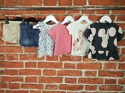 Baby Girls Bundle Age 9-12 Months Next Zara H&M Etc Shorts Skirt Tops Tees 80Cm