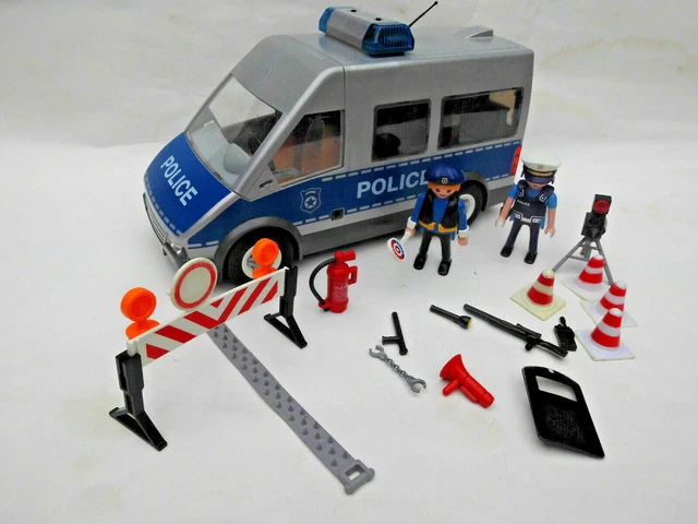 PLAYMOBIL POLICE-BUS MIT Straßensperre 9236 EUR 29,80 - PicClick FR
