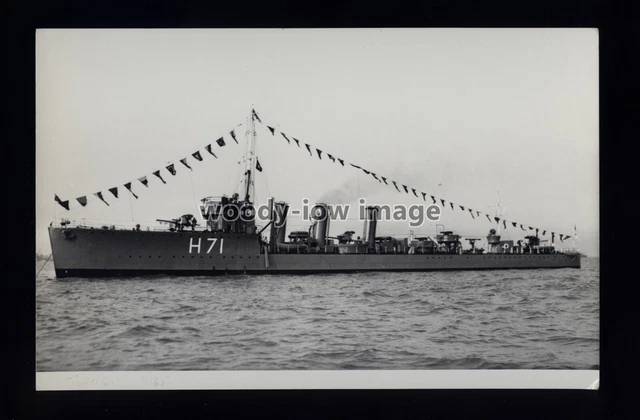 NA8394 ROYAL Navy Warship HMS Tempest H71 en 1935 Photographie 5