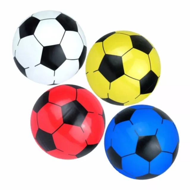 Plastic Football PVC Inflatable Soccer Beach indoor Ball travel Training Toy 1pc