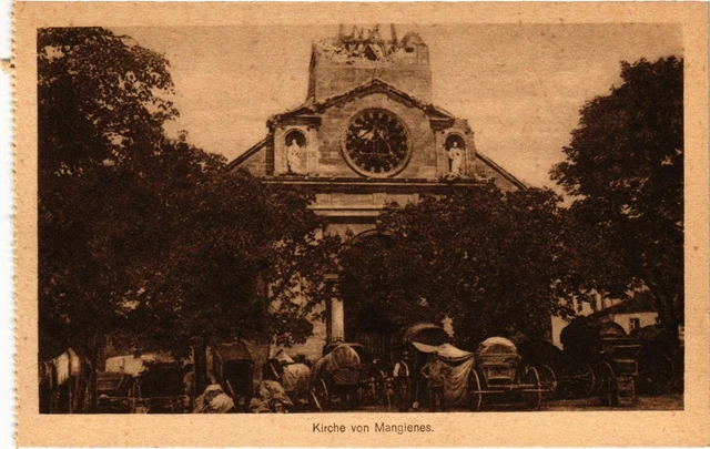 CPA Mangiennes - Mangienes - L'Eglise - Kirche - Ruines (1037065)