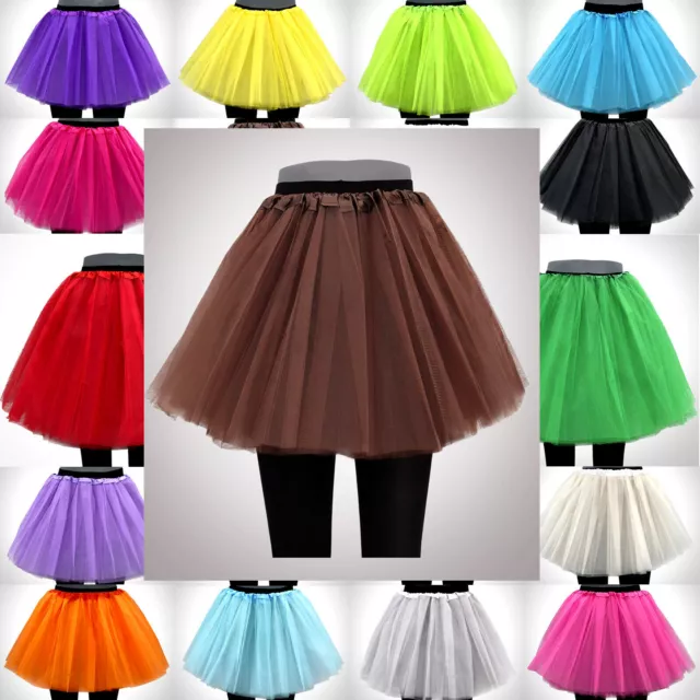 BRAUN Tütü Tutu Ballettrock Tüllrock Petticoat Paket Rock Fasching  3-5 Lagen!!!