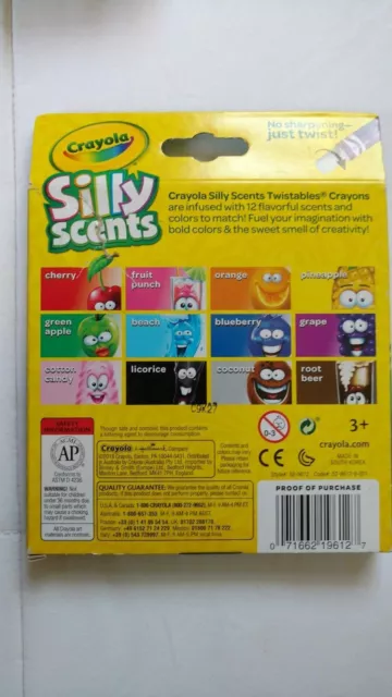 Crayola Silly Scents Twistables Crayons [12 Color Count] -- Brand New 2