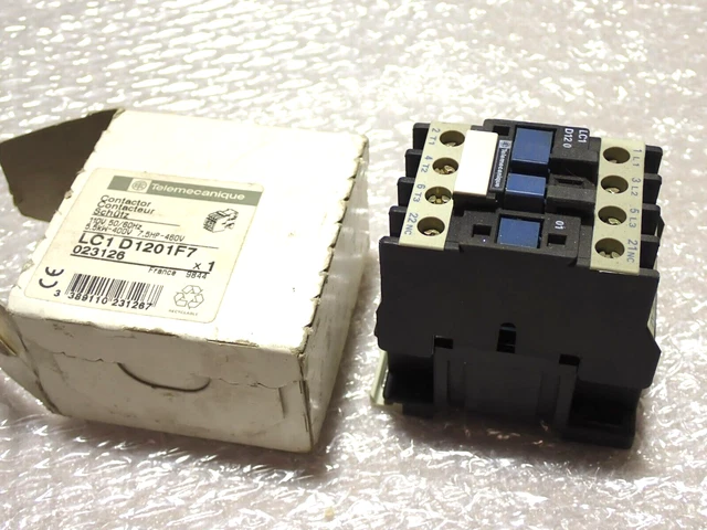 Lc1D1201F7 Telemecanique 110V 50/60Hz Contactor New #E103