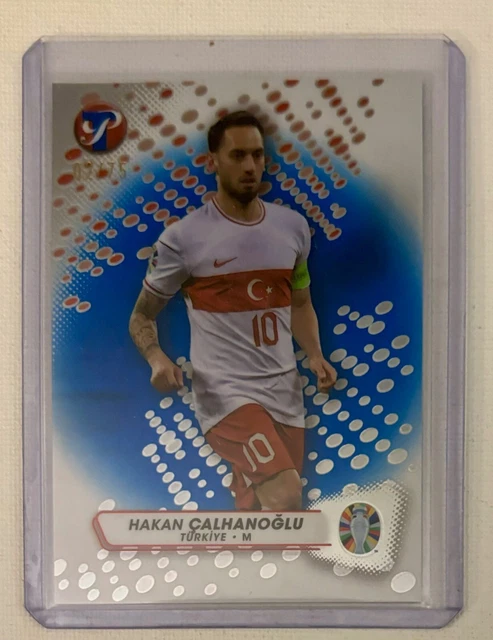 2022-23 Stadium Club Chrome HAKAN ÇALHANOĞLU Refractor Prism Blue #34