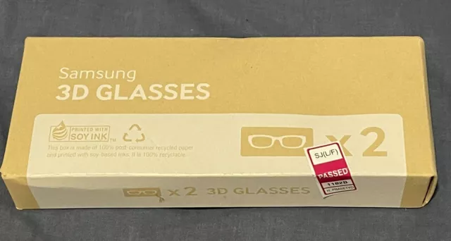 2x New Genuine Samsung SSG-5100GB 3D Active Shutter Glasses 3D TV