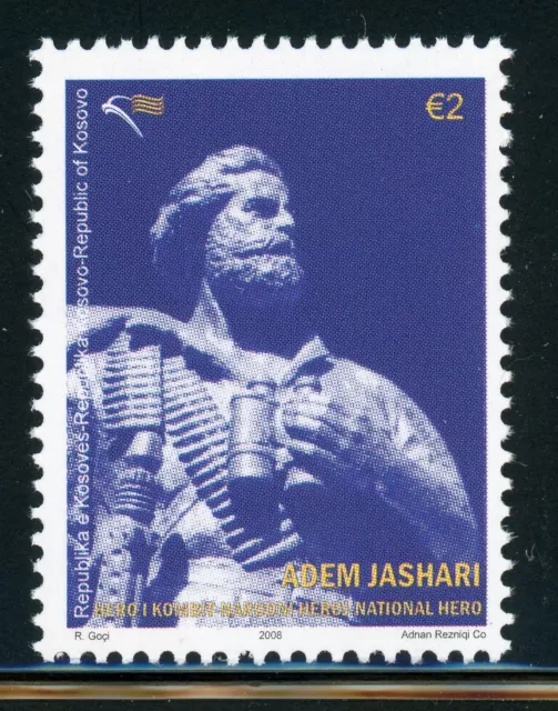 KOSOVO MNH: Scott #112 €2 Adem Jashari Independence Leader CV$6+