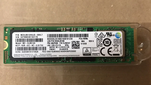 Samsung MZVLB512HAJQ-000L7 512GB SSD Samsung 512GB NVMe SSD Solid State Drive MZVLB512HAJQ-000L7 US