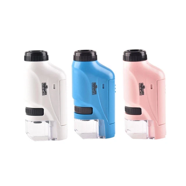 Pocket Microscope Science Toys Educational Microscope Kit Portable For Kids I8Z6