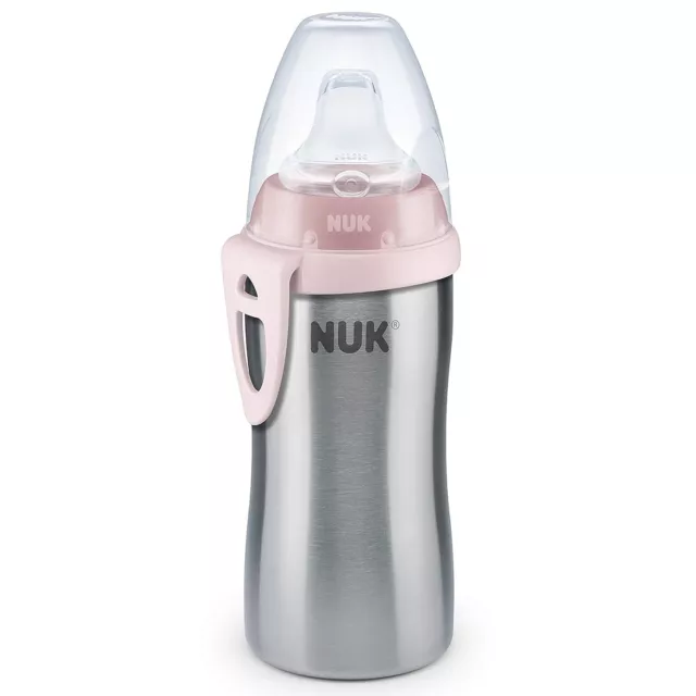 NUK Active Cup Toddler's Drinking Bottle 12+ Months Stainless Steel