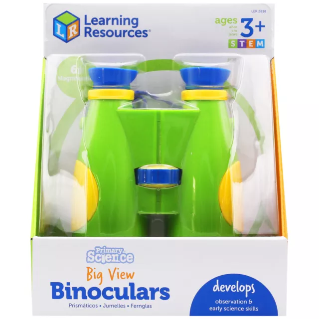 Learning Resources Binoculars Big View 6x Magnification for Children 3+ Years