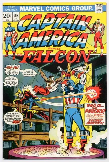 Captain America 168 VF+ 1973 Marvel 1st Baron Zemo (Phoenix) Sal Buscema