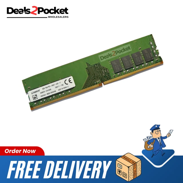 KINGSTON 8GB DDR4 1RX8 PC4 2400T-UA2-11 Desktop RAM Memory $23.16 ...