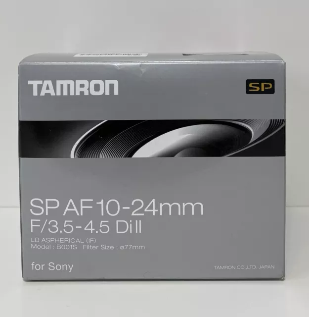 Tamron SP AF 10-24 F3.5-4.5 Dill Lens for Sony Brand New