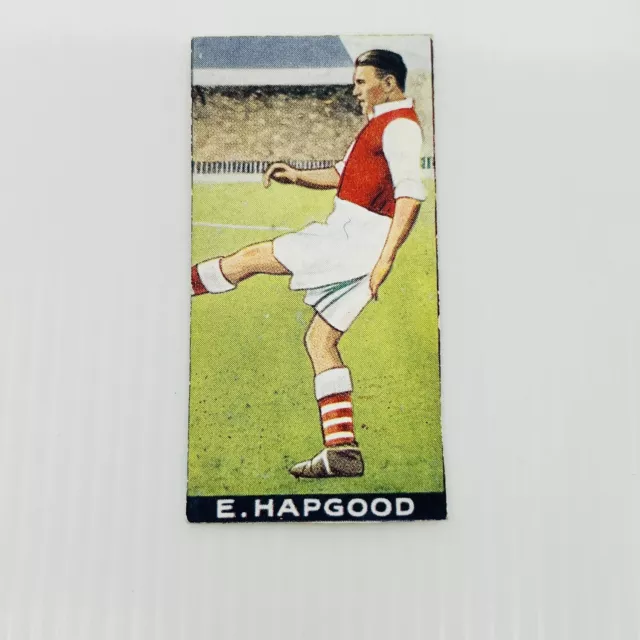 1930s Cigarette Card - Football Fame Series - E Hapgood, Arsenal