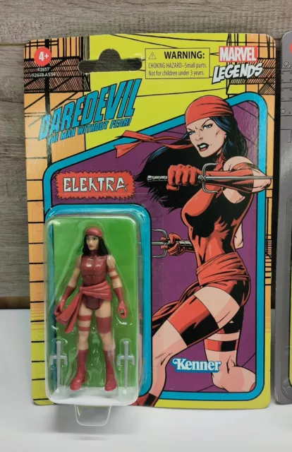 Kenner Marvel Legends Ironman & Elektra Spielzeug Actionfiguren neu auf Karte Hasbro 3