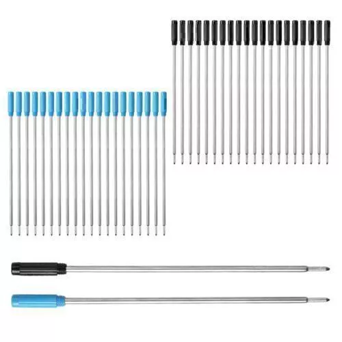 20Pcs Cross Style Ballpoint Pen Refills Smooth Flow Ink 1.0mm Medium Point US