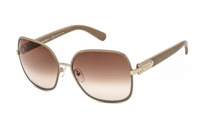 NEW Salvatore Ferragamo SF150S-743 Light Gold Sunglasses