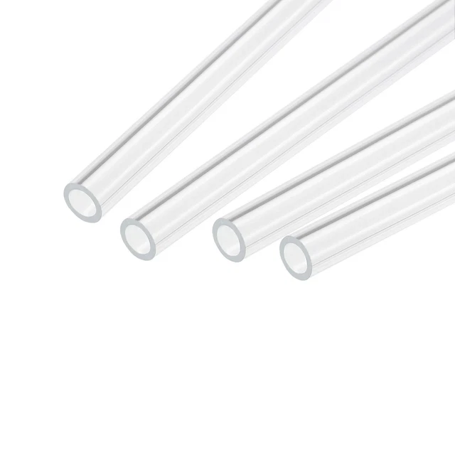 4pcs Acrylic Pipe Clear Rigid Tube 5mm ID 8mm OD 14" for Lamps and Lanterns