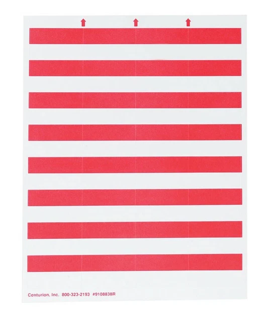 Red Bin Tag Labels 250 each