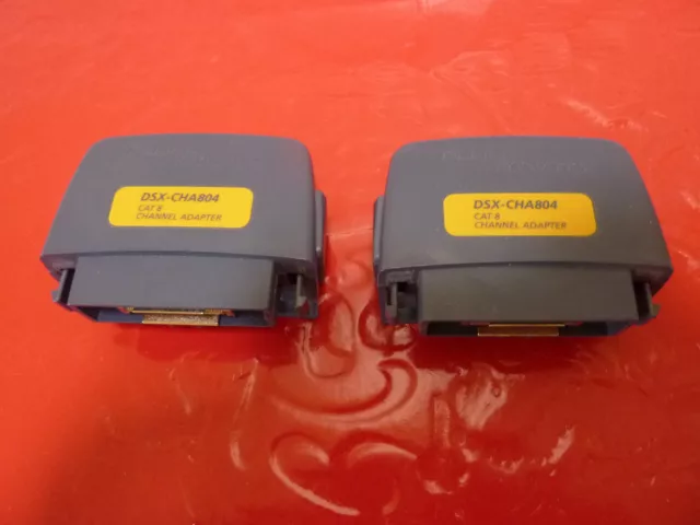 A Lot Of Two Fluke Networks Dsx-Cha804 Cat 8 Channel Adapter Set