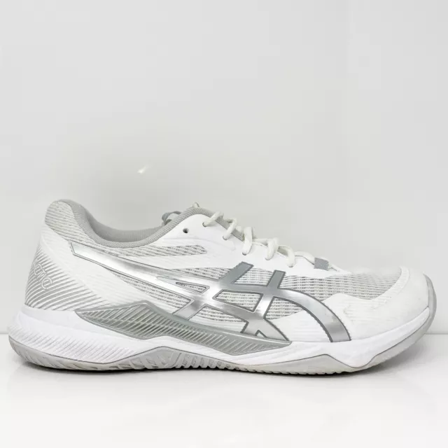 Asics Womens Gel Tactic 1072A070 White Running Shoes Sneakers Size 12