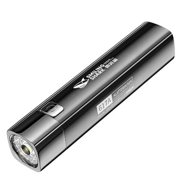 Mini Lampe LED Porte-clés Uxcell 2.1cm - Rechargeable - Torche EDC Noire