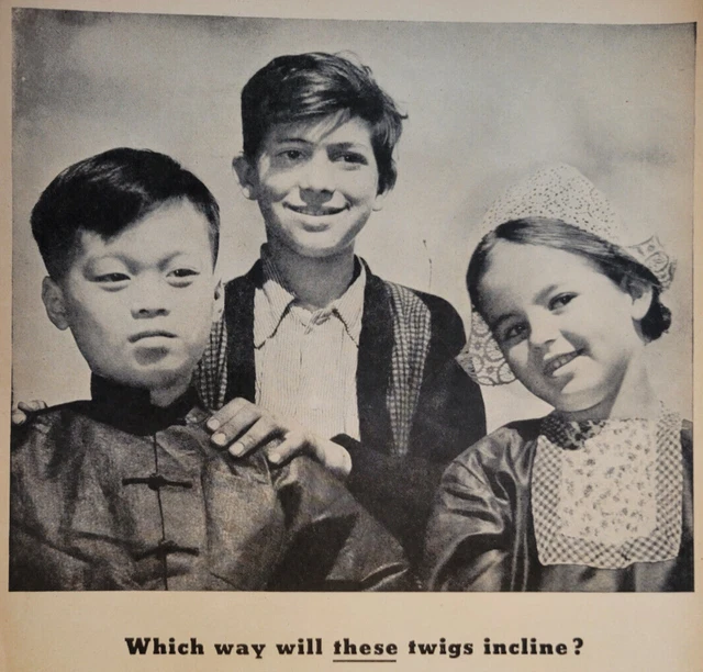 National Dairy Products Children Around World Original 1940s Print Ad ~10x14"