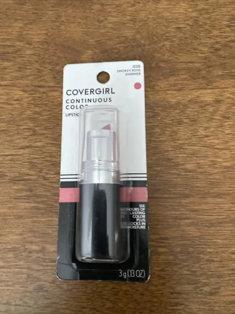 CoverGirl Continuous Color Lipstick Smokey Rose 035 Shimmer Cover Girl