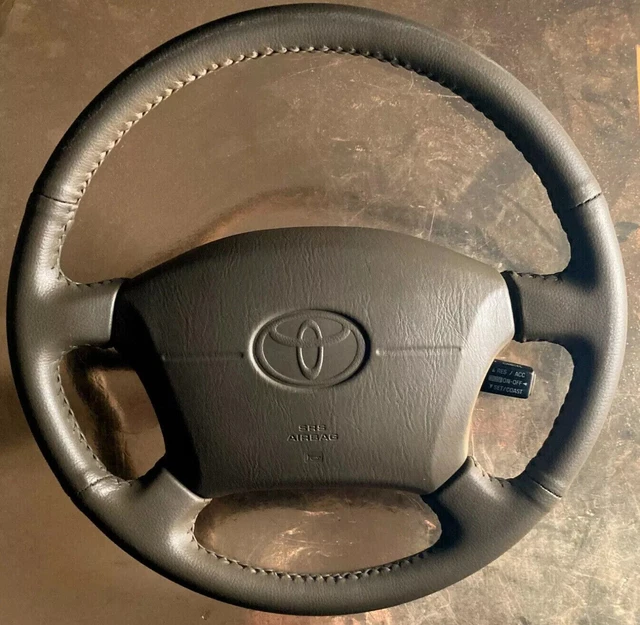 TOYOTA LAND CRUISER 80 Series Steering Wheel Brown Leather Refurb HDJ81