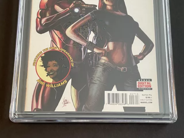 INVINCIBLE IRON MAN #7 (Marvel 2016) CGC 9.8, 3rd print, 1st cameo Riri Williams 3