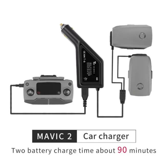 USB Car Charger Battery Charging Hub For DJI Mavic 2 Pro/Zoom Drone Accessories