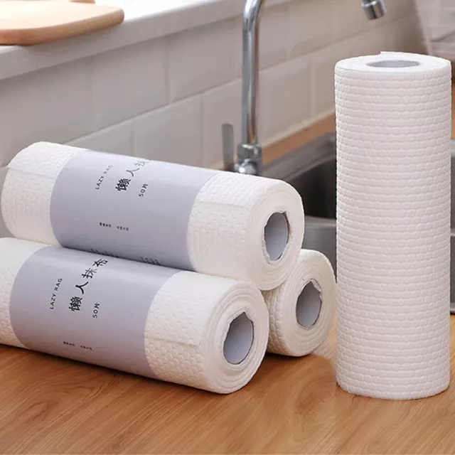 Durable Dish Paper Dry Kitchen Tisse Washable Reusable Paper Towels