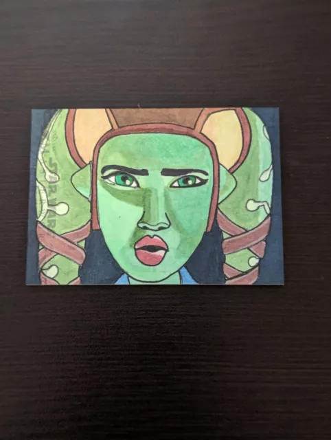 2022 Topps Star Wars Masterwork Hera Syndulla Sketch Card 1/1 By CJ Jones