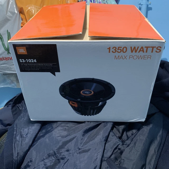 JBL S3-1024 10inch Car Subwoofer with Selectable 2-Ohm/4-Ohm 1350W