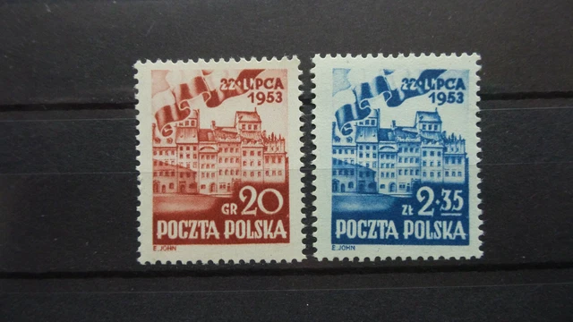 Polen 1953 / Kat. Fischer Nr. 671 - 672  Komplet / Postfrisch / MNH (**)