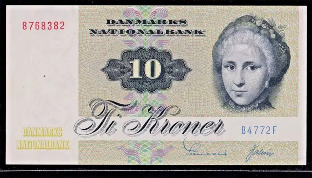 Denmark-10 Kroner-(1972-1978) P-48  Unc