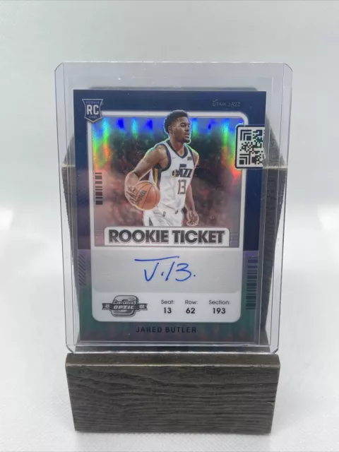 2021-22 Panini Contenders Optic Rookie Ticket Silver Prizm Auto Jared Butler RC