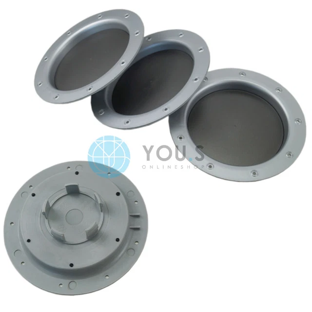 4 X Coprimozzo Copriruota Grigio 147,0 58,0 Zb per Radiale Ronal
